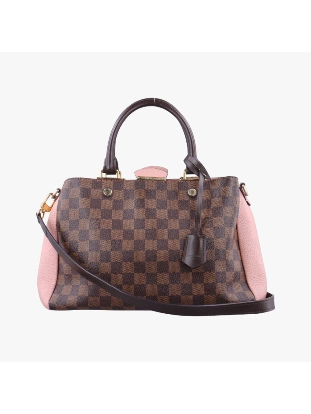 Louis Vuitton Brittany Ebene Magnolia Damier Canvas Calfskin